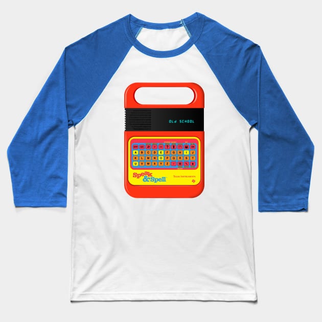 Speak & Spell Baseball T-Shirt by RetroFitted